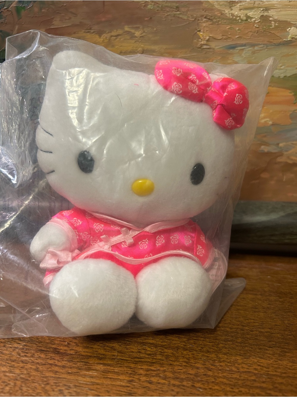 VTG 1999 McDonald's Hello Kitty Chinese Cheongsam Qipao Plush Doll NWT 6”